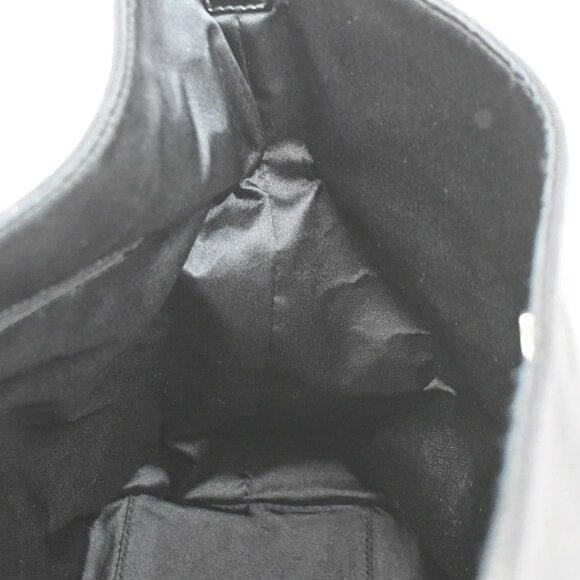 GUCCI Logo GG Pattern Hobo Shoulder Bag Nylon Leather Black SHW Italy - Picture 11 of 16